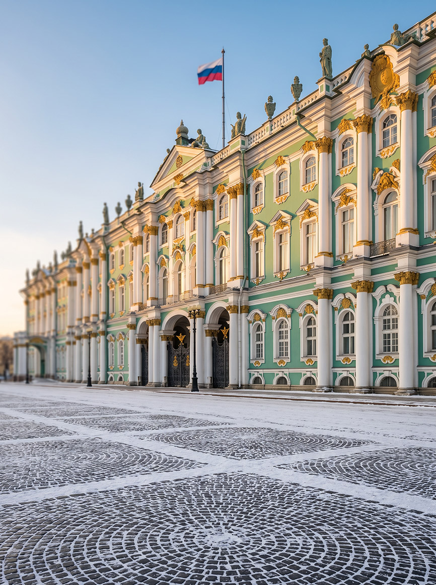 Первый снег в Санкт-Петербурге в ноябре